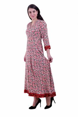 Multicolor Printed Rayon Ethnic Kurti 3
