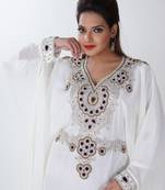 Dubai Kaftan Women Dress Long Gown Farasha Morocco jalabiya maxi Wear