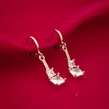 Alloy Stylish Stud Earrings For Women(Gold) 1