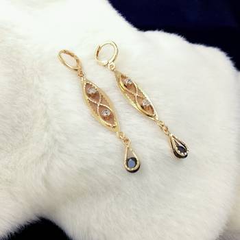 Alloy Stylish Stud Earrings For Women(Gold) 3