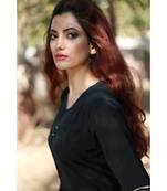 BLACK printed Rayon stitched kurta sets