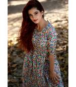 multicolor printed Rayon stitched kurta sets