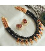 Beautiful Black Kemp Designer Necklace Set