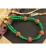 Beautiful Kemp Green Agates Designer Necklace Set