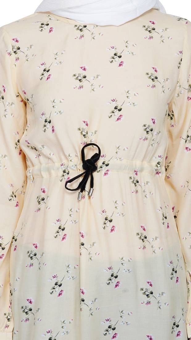 Yellow Floral Dress by Ruqsar