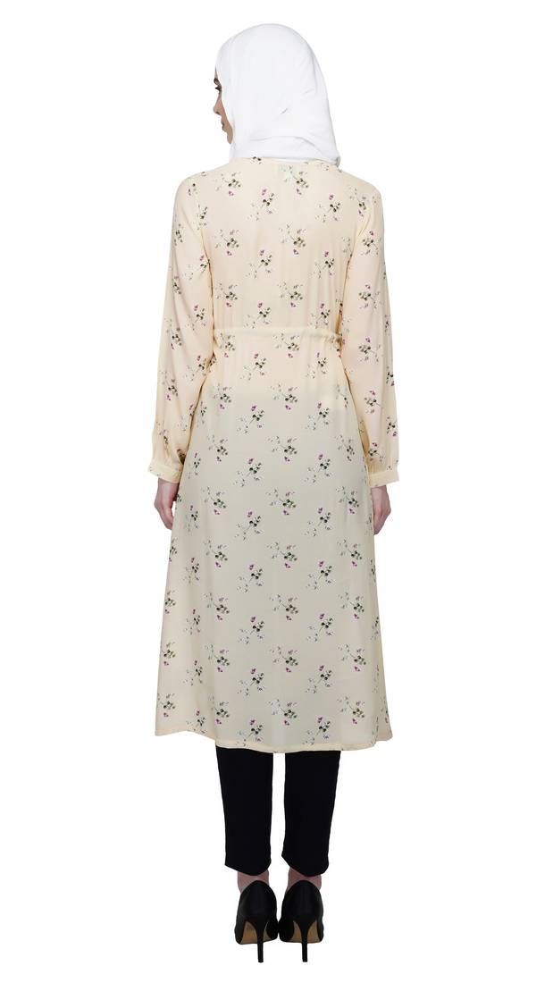 Yellow Floral Dress by Ruqsar