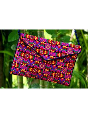 Multicolored Rajasthani Sling Bag With Printed Embroidered Work Pattern 1 1
