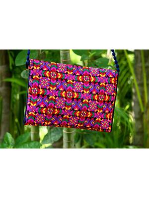 Multicolored Rajasthani Sling Bag With Printed Embroidered Work Pattern 1 2