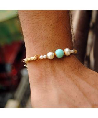 Blue Pearl Rakhi 1