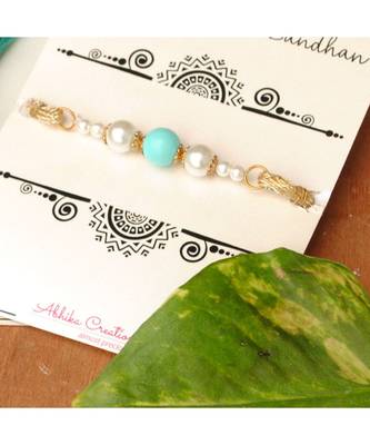 Blue Pearl Rakhi 3
