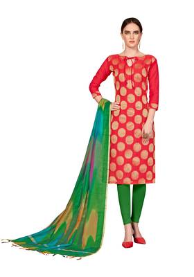 Red Banarasi Banarasi Salwar 1