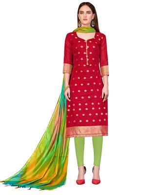 Red Banarasi Banarasi Salwar 1