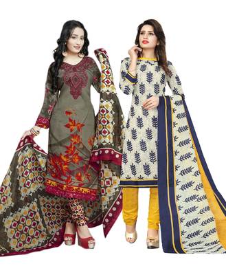 Teal-Green Printed Cotton Salwar 1