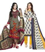 Teal-Green Printed Cotton Salwar