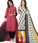Pink Printed Cotton Salwar