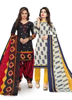Black Printed Cotton Salwar 1