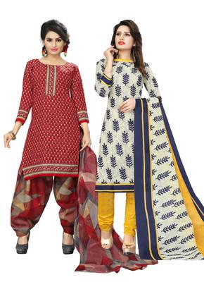 Maroon Printed Cotton Salwar 1