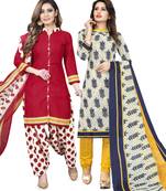 Red Printed Cotton Salwar