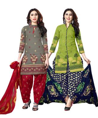 Grey Printed Cotton Salwar 1