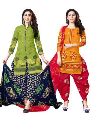 Green Printed Cotton Salwar 1