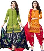 Green Printed Cotton Salwar