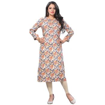 Multicolor printed rayon kurtas-and-kurtis 1