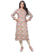 Multicolor printed rayon kurtas-and-kurtis