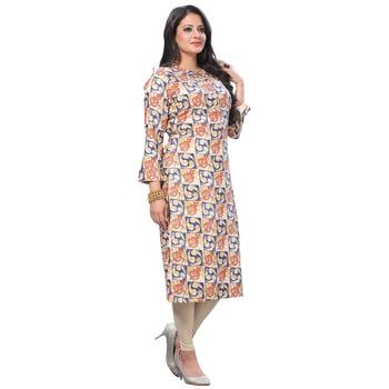 Multicolor printed rayon kurtas-and-kurtis 3