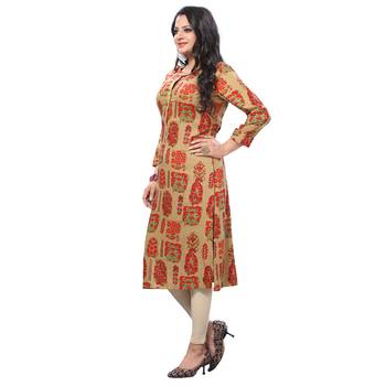 Multicolor printed rayon kurtas-and-kurtis 3