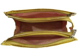 Shree Shyam Products Brocade Designer Utility Plastic Coated Pouch Bags For Ladies 3