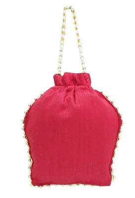 Shree Shyam Products Silk Ethnic Potli With Metal Bead and Jari Work 2