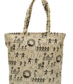 Shree Shyam Products Warli Printed Silk Bag with Zipper