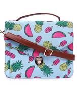 Lychee bags Canvas Printed Satchel Bag