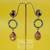 Lavender Rhinestone Crystal Vintage Earrings