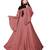 Justkartit Women'S Casual Wear Plain Nida Umbrella Abaya Burka With Chiffon Hijab