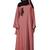 Justkartit Women'S Casual Wear Plain Nida Umbrella Abaya Burka With Chiffon Hijab