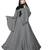 Justkartit Women'S Outdoor Wear Plain Nida Umbrella Abaya Burka With Chiffon Hijab