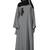 Justkartit Women'S Outdoor Wear Plain Nida Umbrella Abaya Burka With Chiffon Hijab
