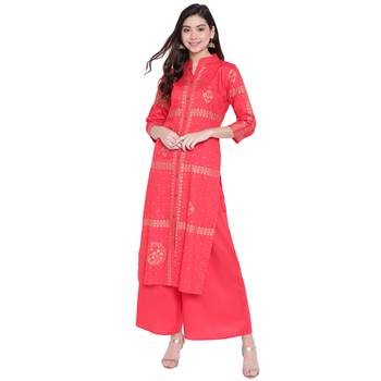 Red printed rayon kurtasandkurtis 1
