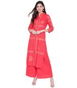Red printed rayon kurtasandkurtis