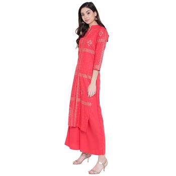 Red printed rayon kurtasandkurtis 3