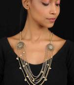 Dual Tone Multistrand Necklace
