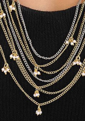 Dual Tone Multistrand Necklace
 2