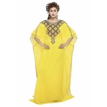 Dubai Kaftan Women Dress Long Gown Farasha Wear 1