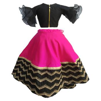 Black Rani,heavy emdroyred blouse indowestern,designer Lehenha choli  without chunni 2