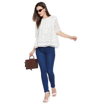 White woven Cotton tops 2