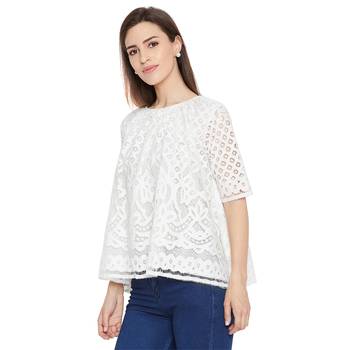 White woven Cotton tops 3
