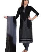 Black Embroidered Cotton Salwar