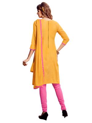 Yellow Embroidered Cotton Salwar 2