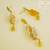 Deep Yellow Carved CZ Pendant Earring Jewellery